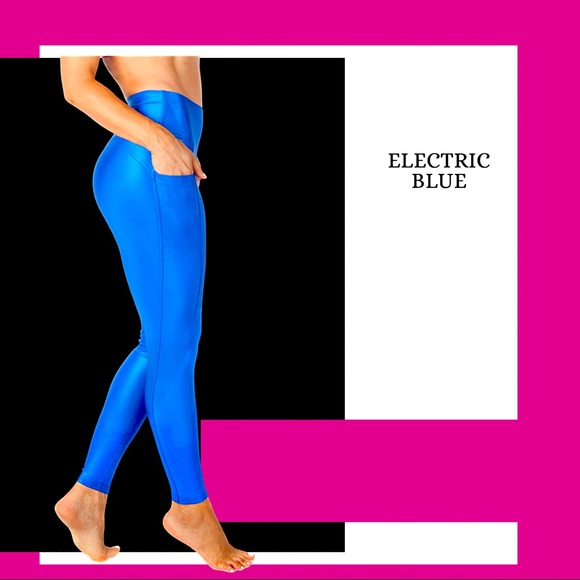 🇧🇷🌱Sustainable Electric Blue Bombom Leggings - Picture 6 of 7
